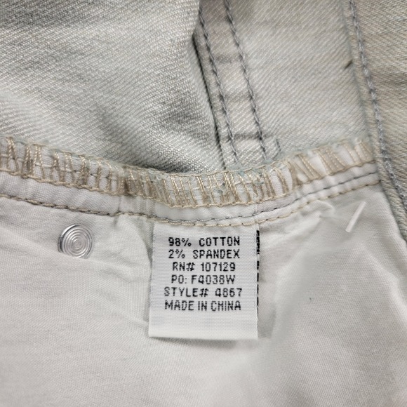 Village Jeans Khaki jeans w/ peace sign pockets size 18 nwt - Picture 6 of 9